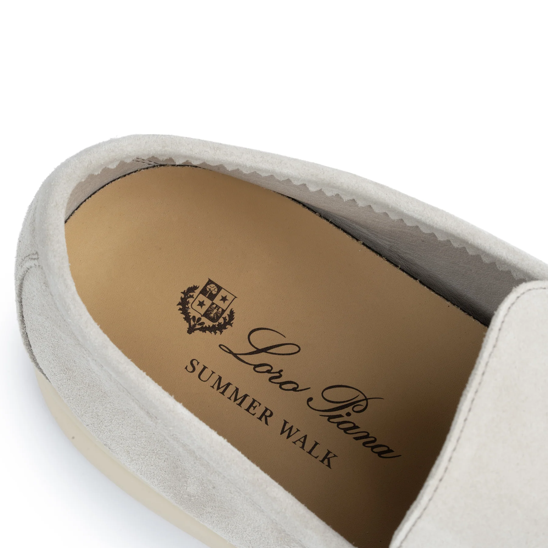 Loro Piana Men’s Summer Walk Loafers – Classic Beige Suede - Image 5