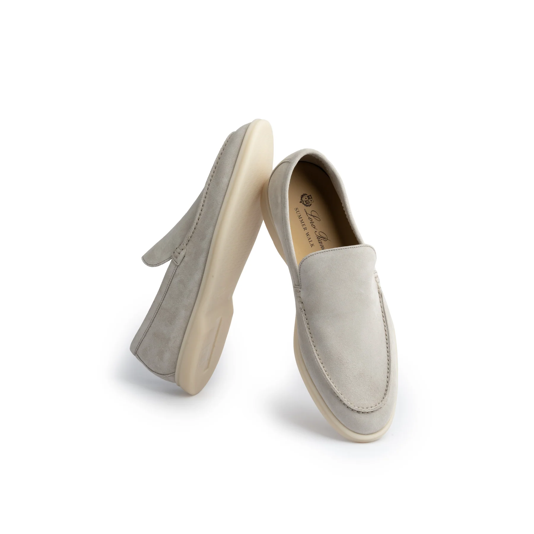 Loro Piana Men’s Summer Walk Loafers – Classic Beige Suede - Image 7