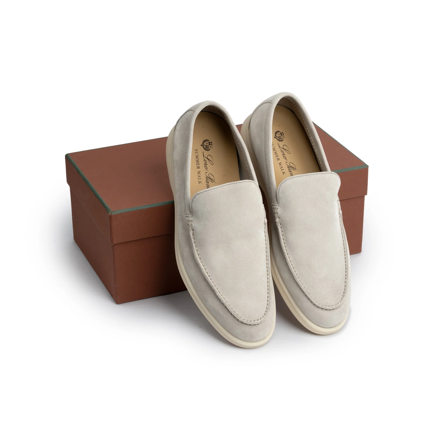 Loro Piana Men’s Summer Walk Loafers – Classic Beige Suede - Image 10