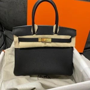 Hermès Birkin 30 Black Togo Gold Hardware – Stamp Y