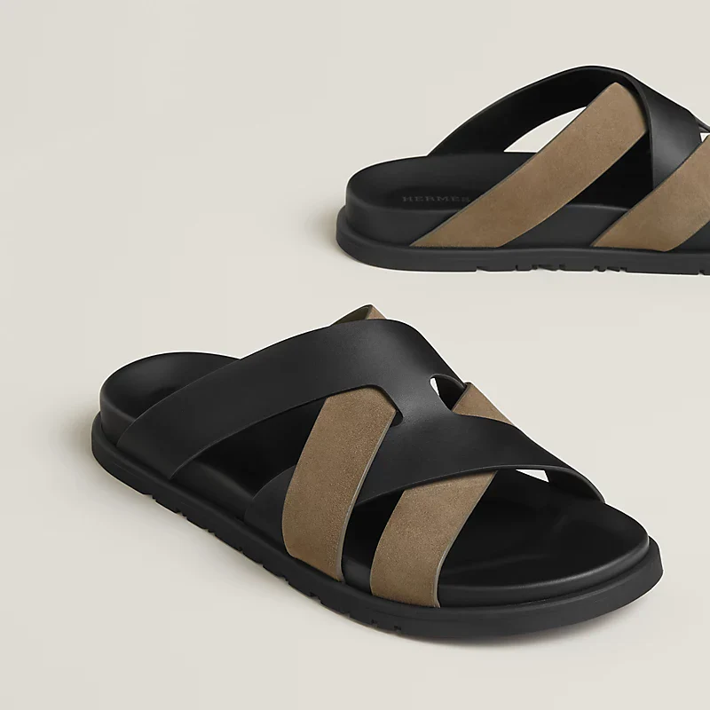 Hermès Kazimir noir / étoupe - Image 5