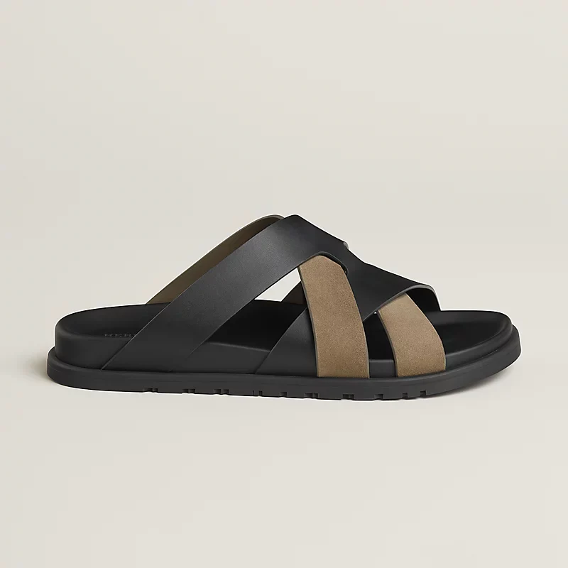 Hermès Kazimir noir / étoupe - Image 3